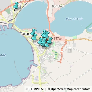 Mappa Via Venezia Giulia, 74121 Taranto TA, Italia (1.08818)