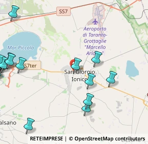 Mappa SP 109, 74027 San Giorgio Ionico TA (6.9245)