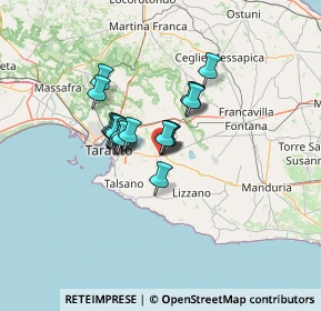 Mappa SP 109, 74027 San Giorgio Ionico TA (9.39556)