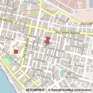 Mappa Via Dante Alighieri, 87, 74121 Taranto, Taranto (Puglia)