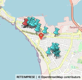 Mappa Via Leonida, 74121 Taranto TA, Italia (0.8425)