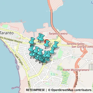 Mappa Via la Spezia, 74121 Taranto TA, Italia (0.728)