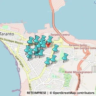 Mappa Via Brindisi, 74121 Taranto TA, Italia (0.7135)