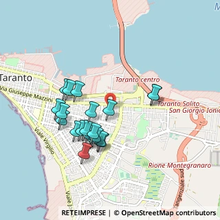 Mappa Via la Spezia, 74121 Taranto TA, Italia (0.9195)