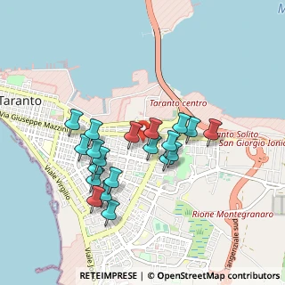 Mappa Via Brindisi, 74121 Taranto TA, Italia (0.861)