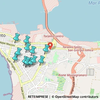 Mappa Via Fiume, 74121 Taranto TA, Italia (1.23462)