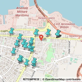 Mappa Via Fiume, 74121 Taranto TA, Italia (0.5995)