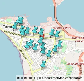 Mappa Via Orazio Quinto Flacco, 74121 Taranto TA, Italia (0.876)