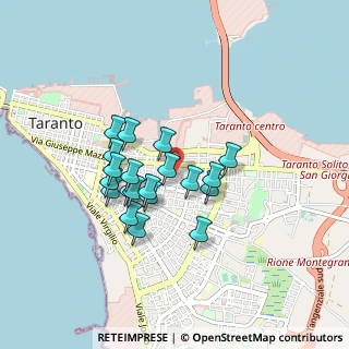 Mappa Via Orazio Quinto Flacco, 74121 Taranto TA, Italia (0.743)