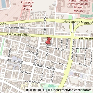 Mappa Via Zara, 14, 74121 Taranto, Taranto (Puglia)