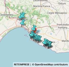 Mappa Via Rintone, 74121 Taranto TA, Italia (12.9505)