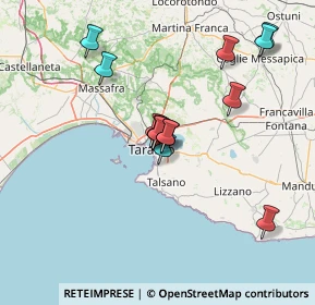 Mappa Via Rintone, 74121 Taranto TA, Italia (12.93714)