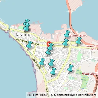 Mappa Via Rintone, 74121 Taranto TA, Italia (1.06786)