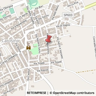 Mappa Via Risorgimento, 53, 74021 Carosino, Taranto (Puglia)