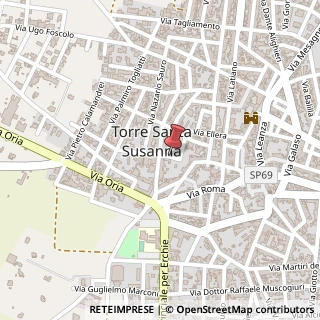 Mappa Via Salvo D'Acquisto, 14, 72028 Torre Santa Susanna BR, Italia, 72028 Torre Santa Susanna, Brindisi (Puglia)