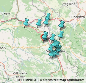 Mappa Via Monsignor Antonio Sacco, 84037 Sant'Arsenio SA, Italia (10.761)