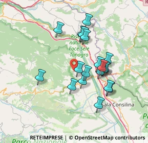 Mappa Via Monsignor Antonio Sacco, 84037 Sant'Arsenio SA, Italia (6.721)