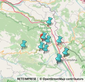 Mappa Via Monsignor Antonio Sacco, 84037 Sant'Arsenio SA, Italia (6.90182)