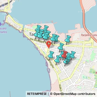 Mappa Via Tito Minniti, 74121 Taranto TA, Italia (0.7345)