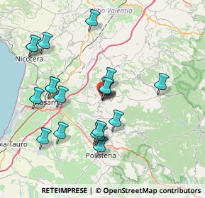 Mappa Via S. Ten. Russo, 89023 Laureana di Borrello RC, Italia (8.3155)