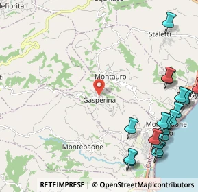 Mappa Via Giuseppe Garibaldi, 88060 Montepaone CZ, Italia (3.4125)