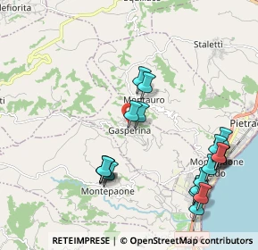 Mappa Via Giuseppe Garibaldi, 88060 Montepaone CZ, Italia (2.5695)