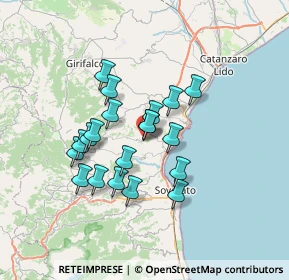 Mappa Via Giuseppe Garibaldi, 88060 Montepaone CZ, Italia (6.145)