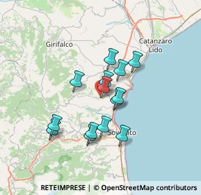 Mappa Via Giuseppe Garibaldi, 88060 Montepaone CZ, Italia (5.92429)