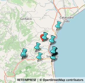 Mappa Via Sandro Pertini, 88060 Gasperina CZ, Italia (6.6815)