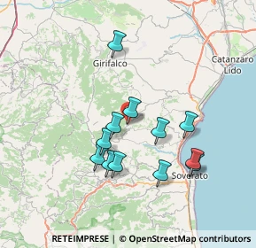 Mappa 88050 Palermiti CZ, Italia (7.145)