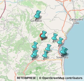 Mappa 88050 Palermiti CZ, Italia (7.02)