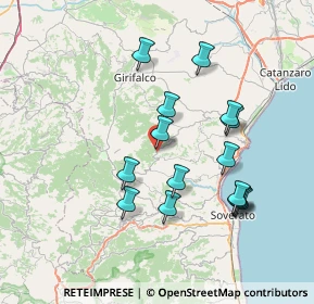 Mappa 88050 Palermiti CZ, Italia (7.76933)
