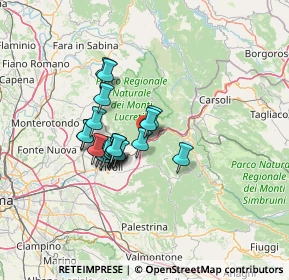 Mappa Via Roma, 00029 Vicovaro RM, Italia (10.4635)