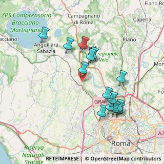 Mappa Via Paolo Giacometti, 00123 Roma RM, Italia (7.83929)