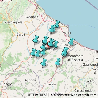 Mappa Via Mercato, 66052 Gissi CH, Italia (9.2635)