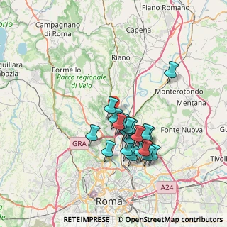 Mappa Cimitero Flaminio, 00188 Roma RM, Italia (6.5765)