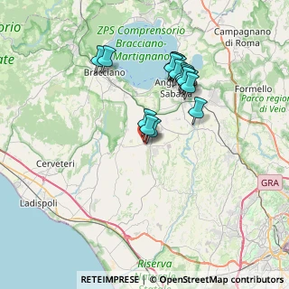 Mappa Via di Tragliatella, 00054 Fiumicino RM, Italia (6.96294)