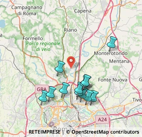 Mappa Via Colle di Tora, 00188 Roma RM, Italia (7.68923)