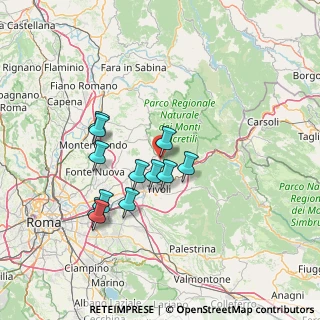 Mappa 00010 Marcellina RM, Italia (13.15333)