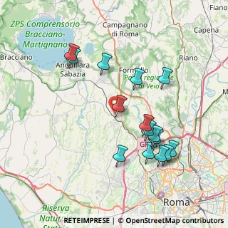 Mappa Strada A, 00123 Roma RM, Italia (8.15333)
