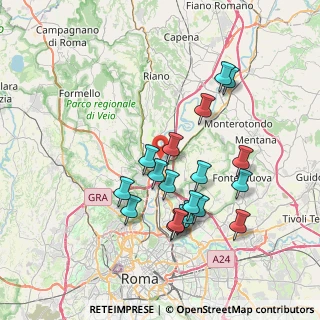 Mappa Via Ruggero Celano, 00188 Roma RM, Italia (7.51737)