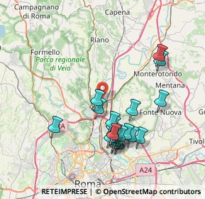 Mappa Via Ruggero Celano, 00188 Roma RM, Italia (7.7365)