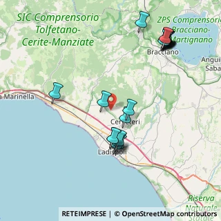Mappa Via dei Pozzali, 00052 Cerveteri RM, Italia (9.505)