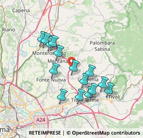 Mappa 00100 Sant'Angelo Romano RM, Italia (6.84867)