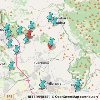 Mappa Via Angelo Picchetti, 00012 Guidonia Montecelio RM, Italia (6.17125)