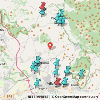 Mappa Via Angelo Picchetti, 00012 Guidonia Montecelio RM, Italia (5.718)