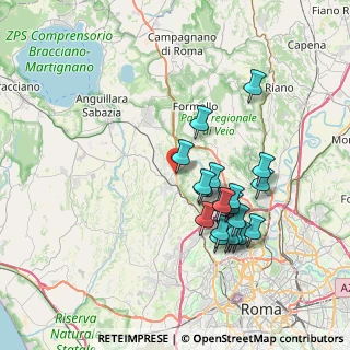 Mappa Via Andrea Codebò, 00123 Roma RM, Italia (7.3355)