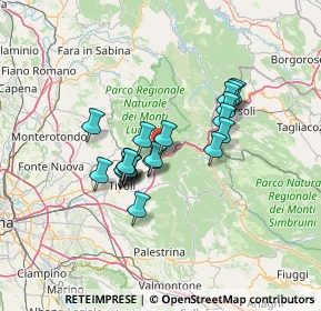 Mappa Largo Aldo Moro, 00029 Vicovaro RM, Italia (10.8635)