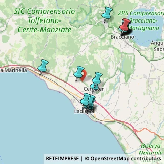 Mappa Via del Sasso, 00052 Cerveteri RM, Italia (9.6175)