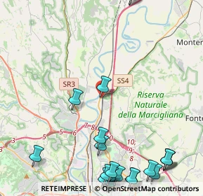 Mappa Via Piombino, 00138 Roma RM, Italia (6.7015)